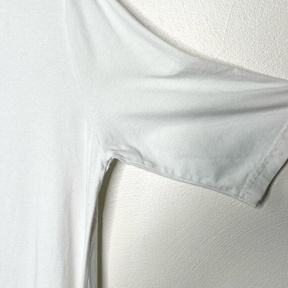 Bryn Walker Una Organic Cotton Asymmetrical Tunic in White - Women’s US M - Picture 7 of 10